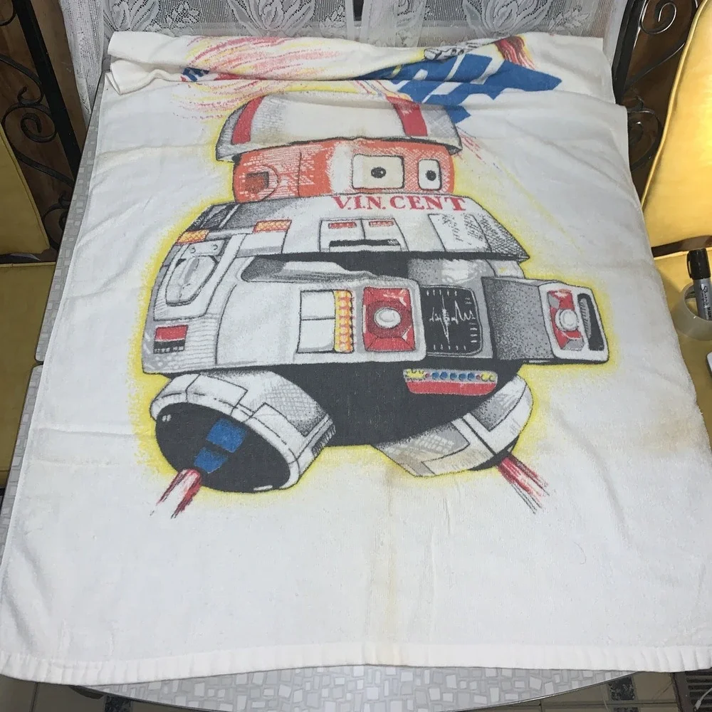 VTG 1979 Disney Towel The Black Hole Movie Sci Fi Franco Terry Cloth Jo Franco